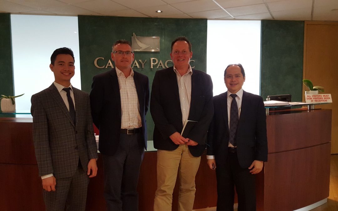Gerard Panga, Tourism Attache and Director and Richard De Villa of PDOT London meet with Cathay Pacific for planning – 28 June